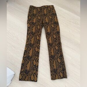 Joie Brown and Black Snake Print Jeans